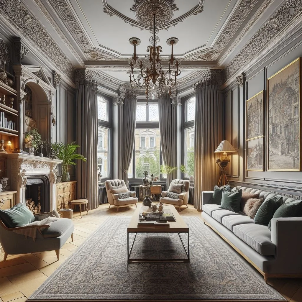 Modern Victorian Living Room Embracing Victorian Elegance