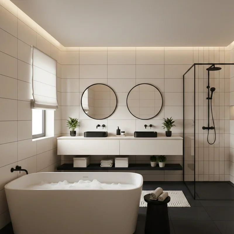 15 Black and Cream Bathroom Ideas for a Timeless Look