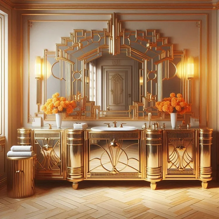 15 Art Deco Bathroom Ideas for Glam Style