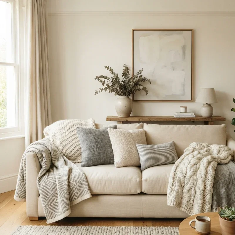 Cream and Gray Living Room Ideas