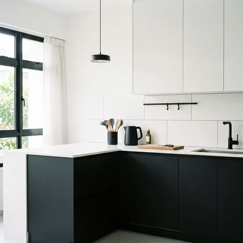 Black and White Kitchen Cabinet Ideas