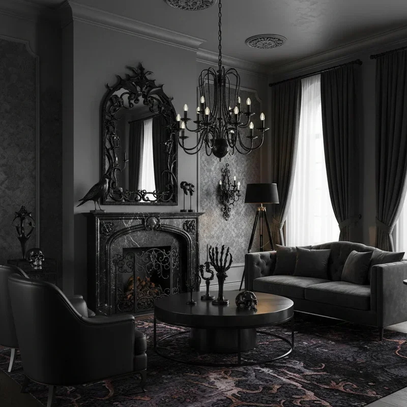 Modern Gothic Living Room Ideas