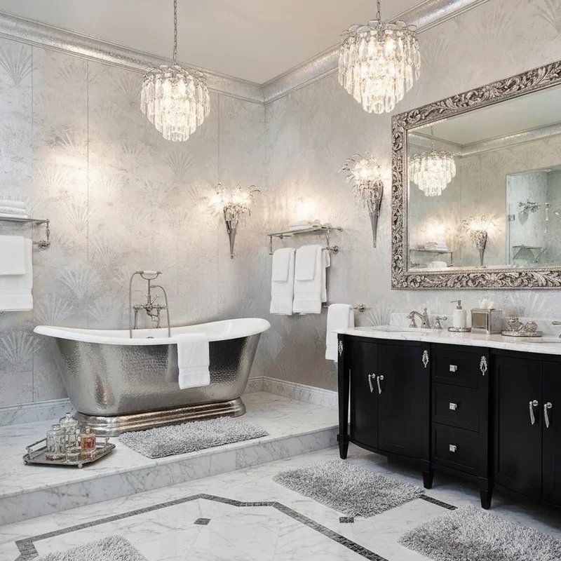 Silver Bathroom Ideas