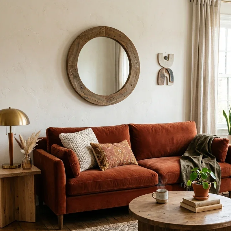 Rust Living Room Ideas