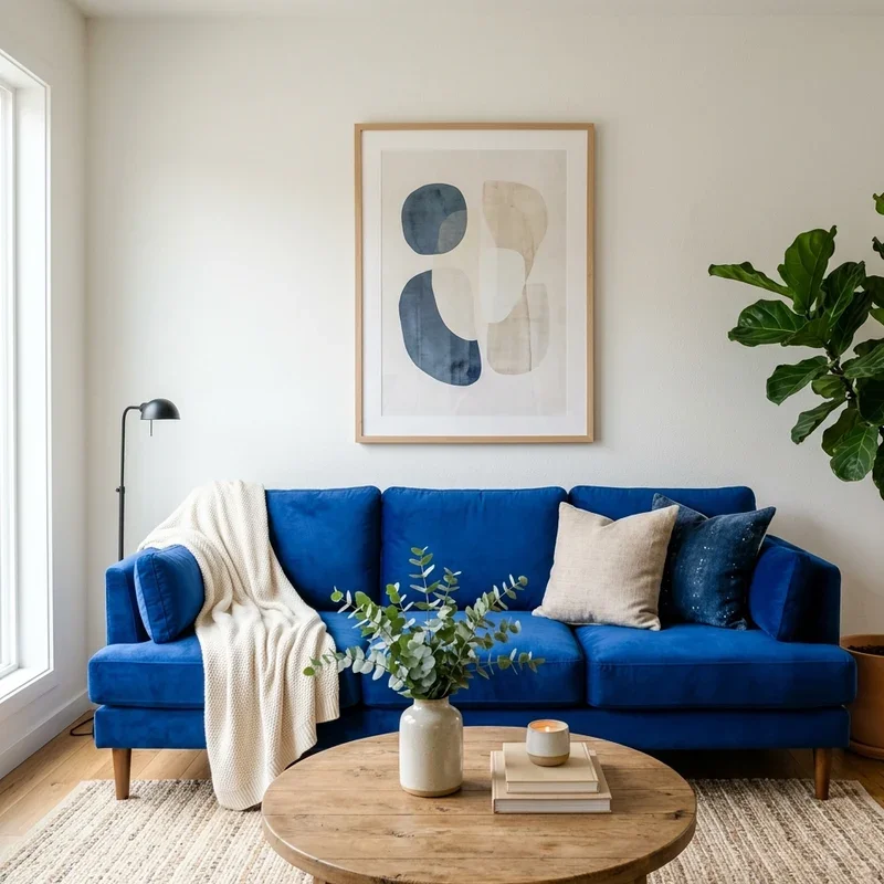 15 Royal Blue Couch Living Room Ideas for Bold Interiors