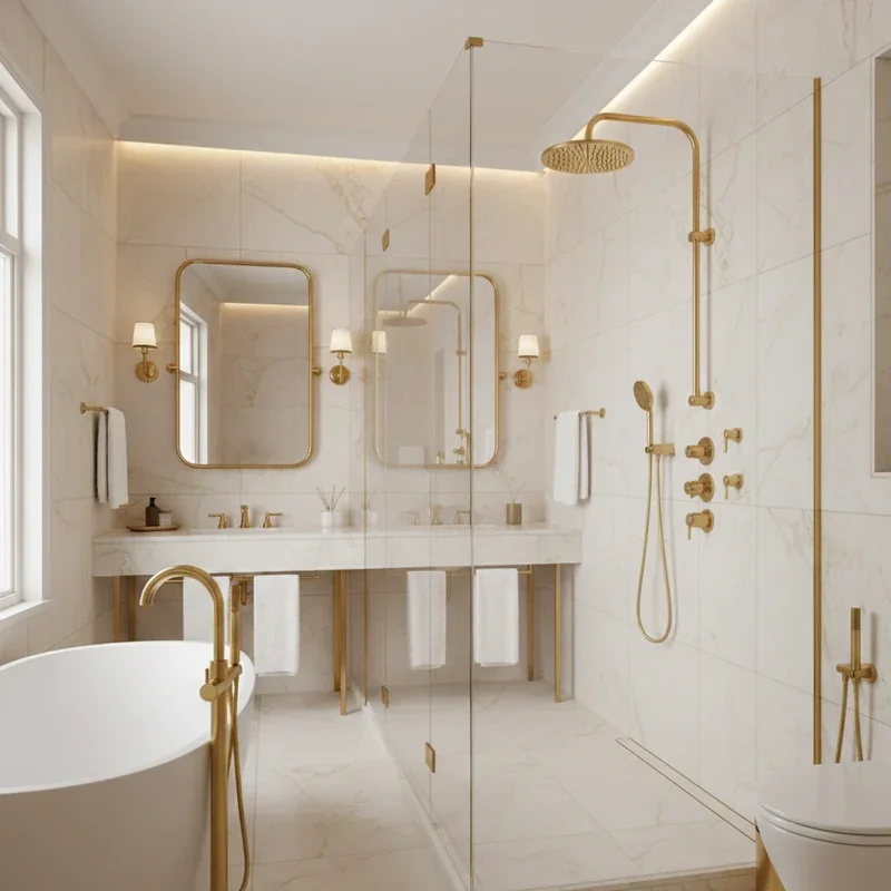 Gold Bathroom Ideas