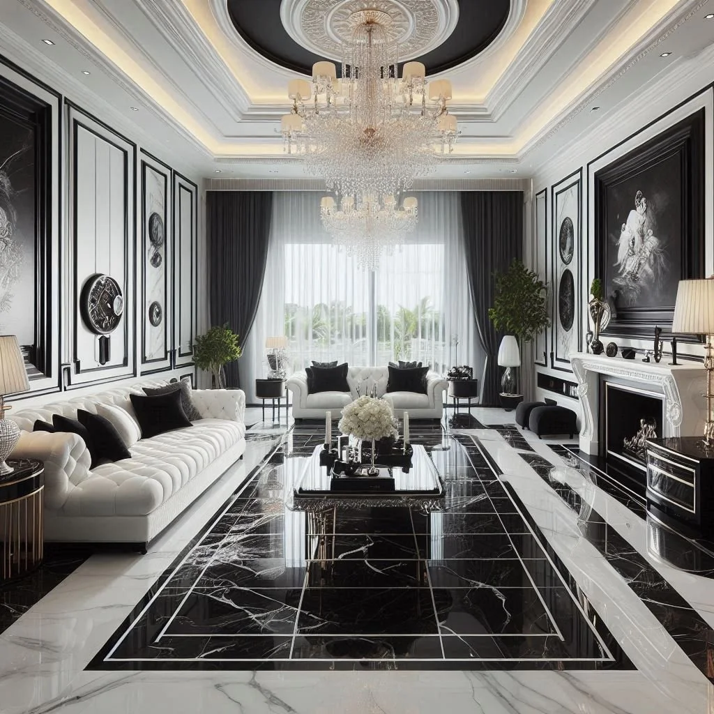15 Luxury Black and White Living Room Ideas