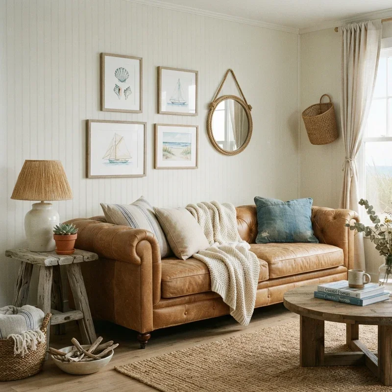 Tan Leather Sofa Living Room Ideas