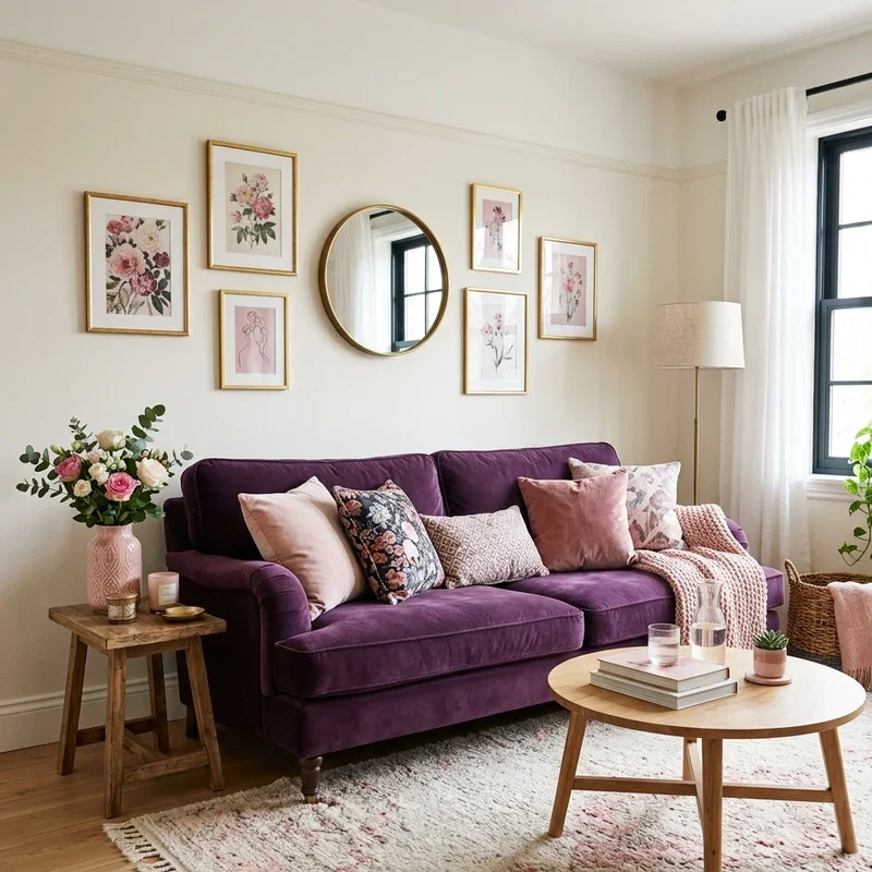 Purple Sofa Living Room Ideas