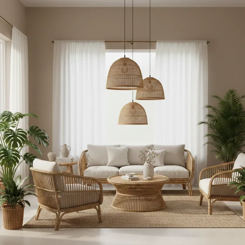 Rattan Living Room Ideas