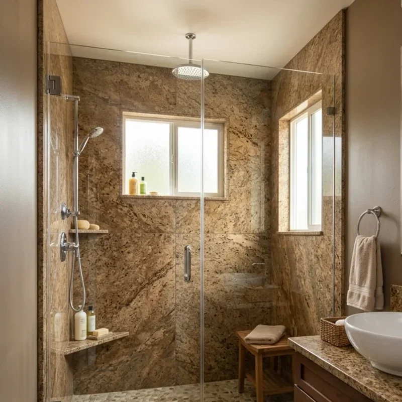 Brown Granite Bathroom Ideas