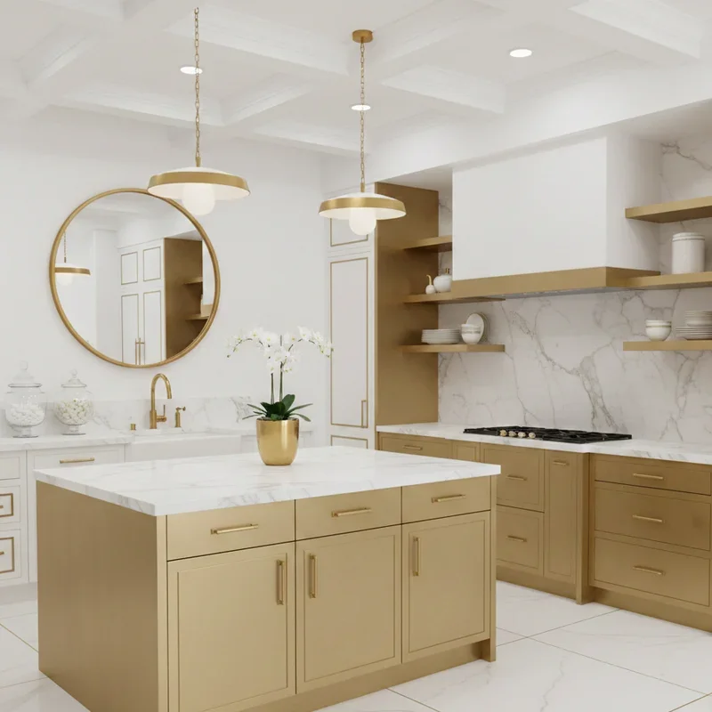 Gold Kitchen Ideas