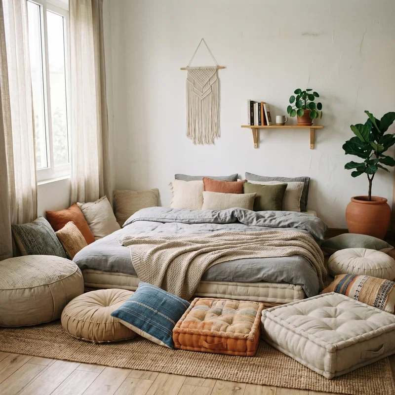 No Bed Frame Bedroom Ideas