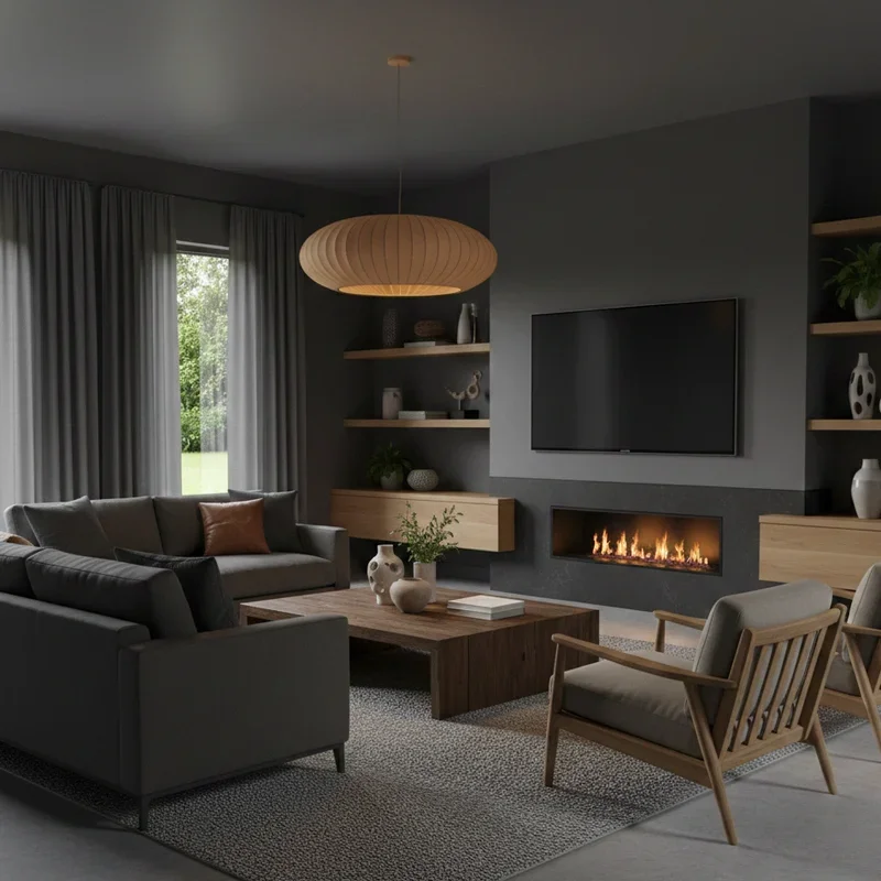Dark Gray Living Room Ideas