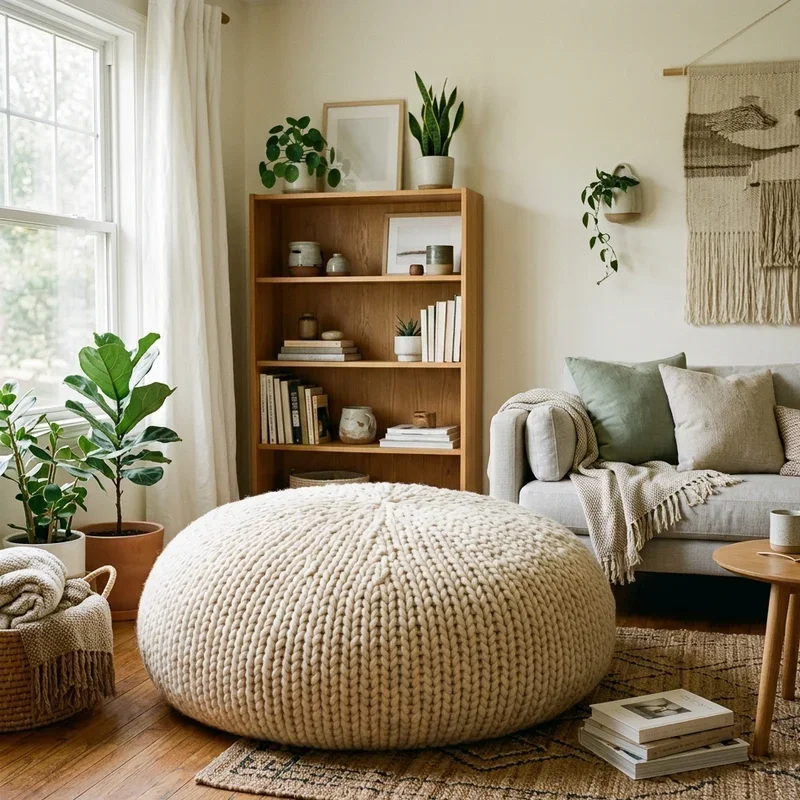 Pouf Living Room Ideas