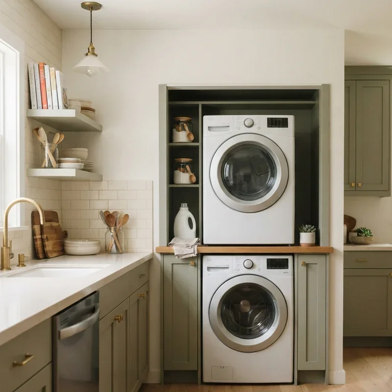 Washing Machine in Kitchen Ideas