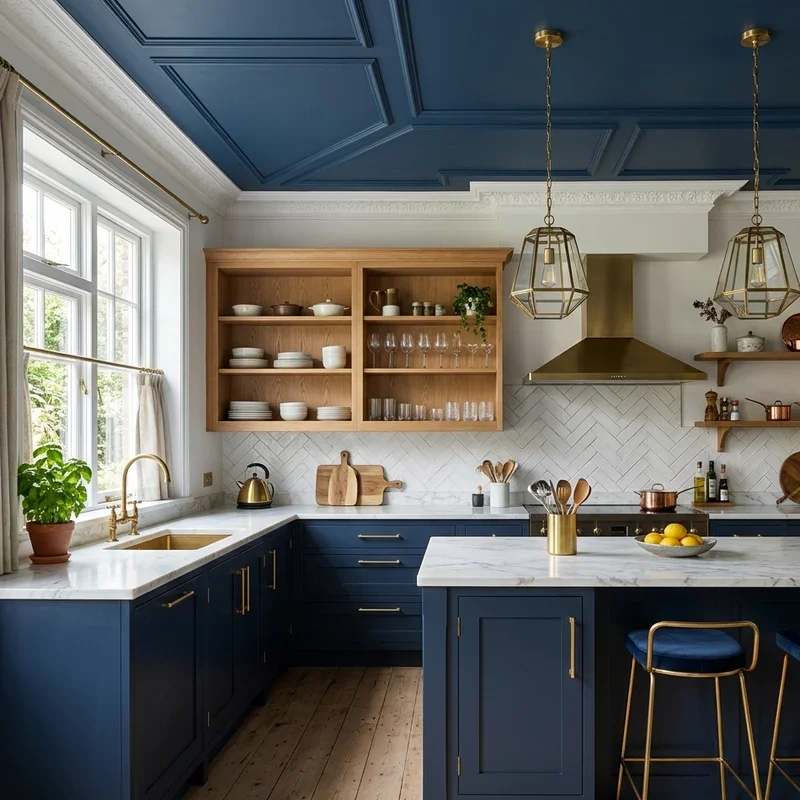 Blue and Gold Kitchen Ideas