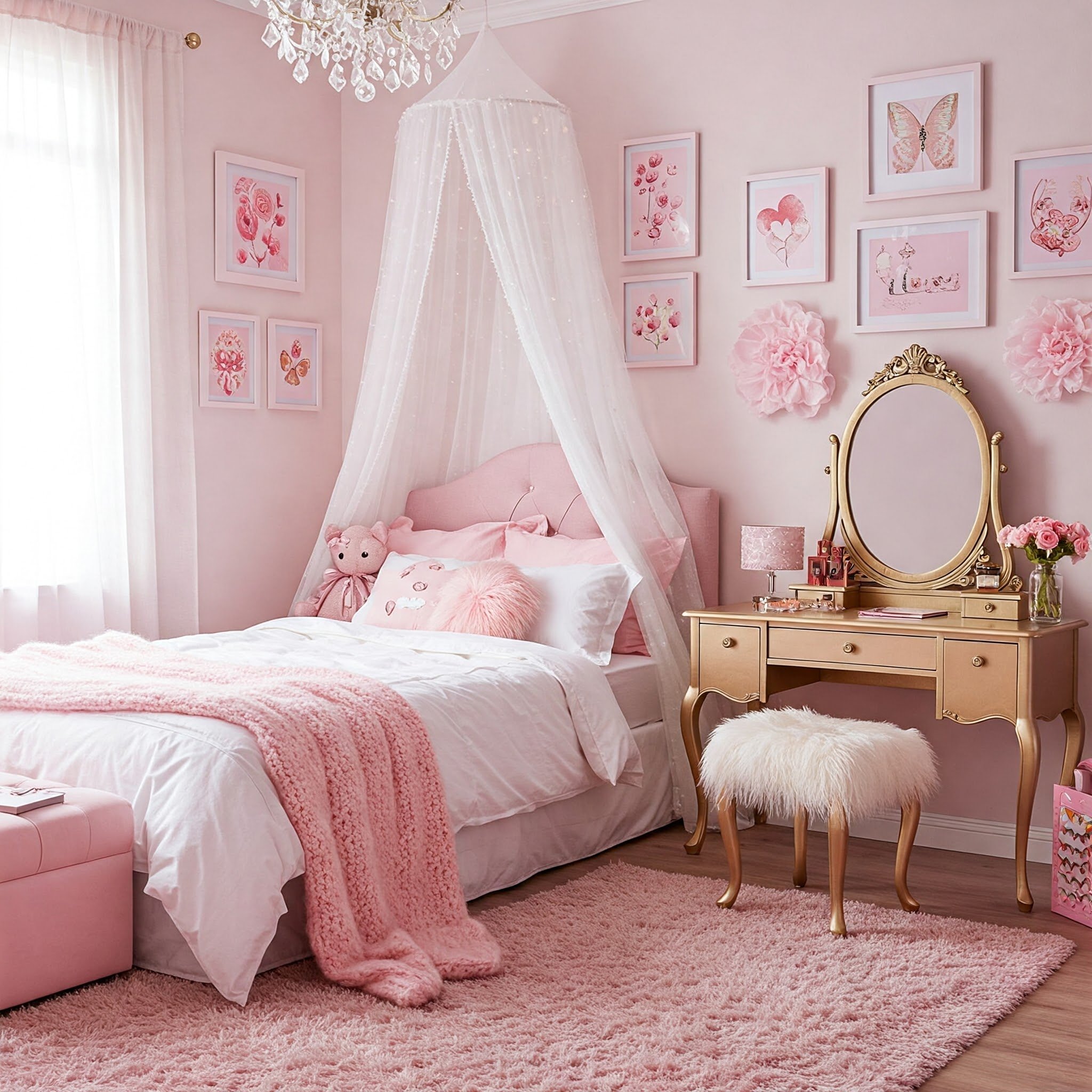 Girls Bedroom Ideas Pink