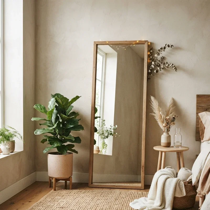 15 Bedroom Floor Mirror Decorating Ideas for Modern Homes