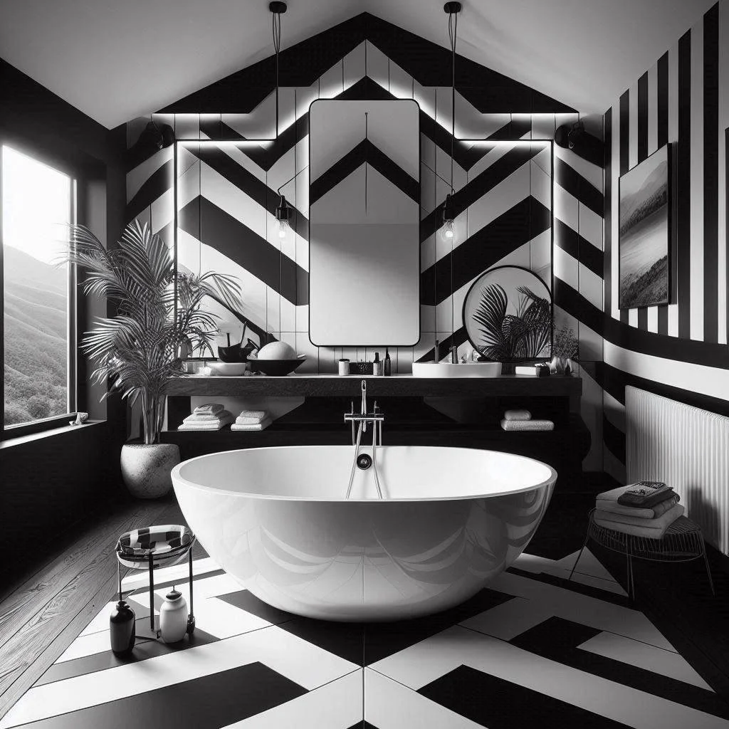 15 Chic Black and White Bathroom Decor Ideas