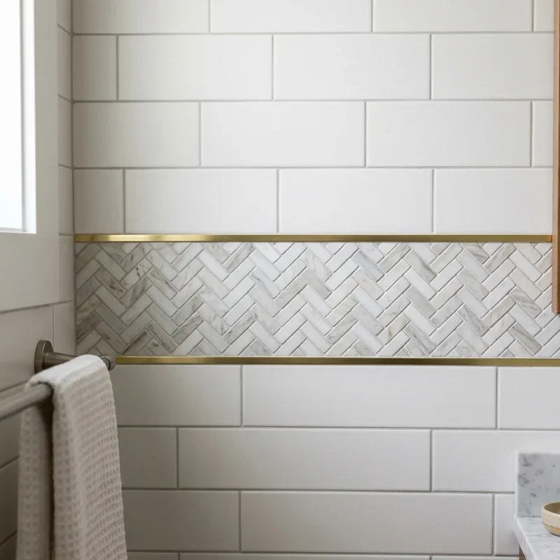 Bathroom Wall Border Ideas