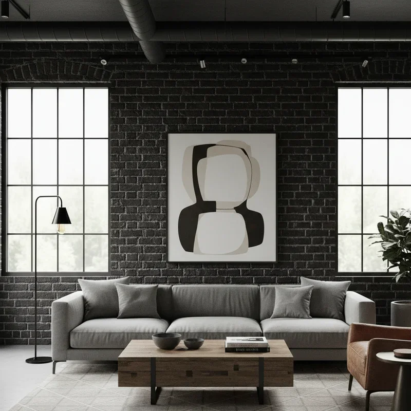 Black Wall Living Room Ideas