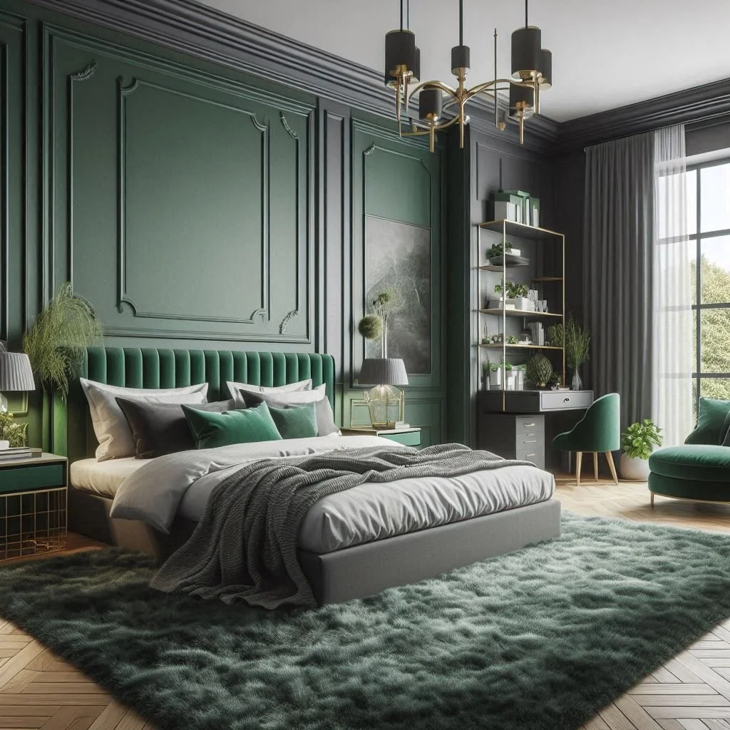 15 Stunning Emerald Green Bedroom Ideas