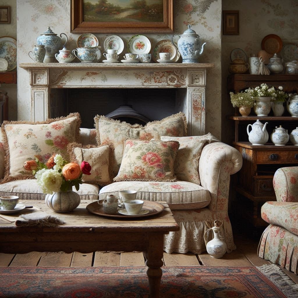 Salon shabby chic