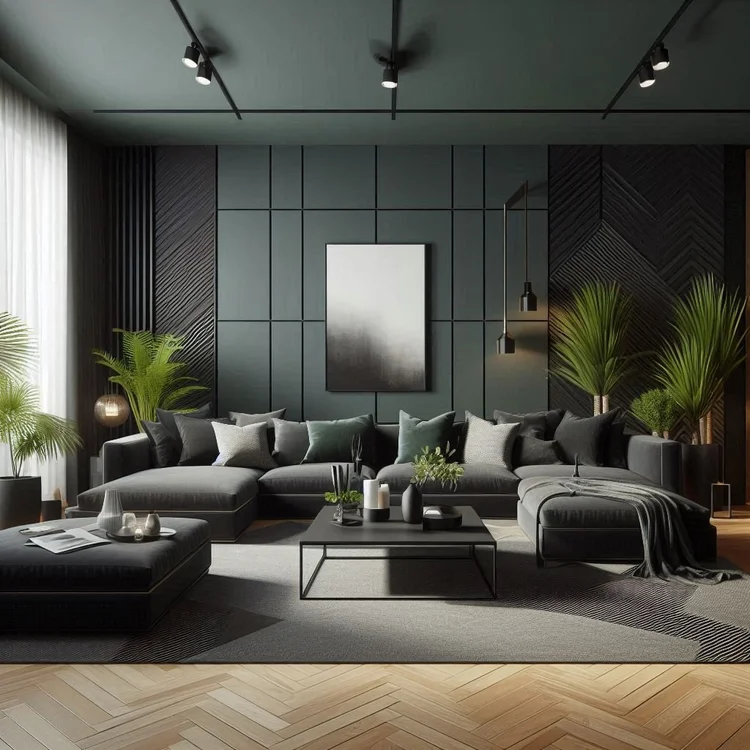 15 Modern Dark Green Living Room Ideas to Try