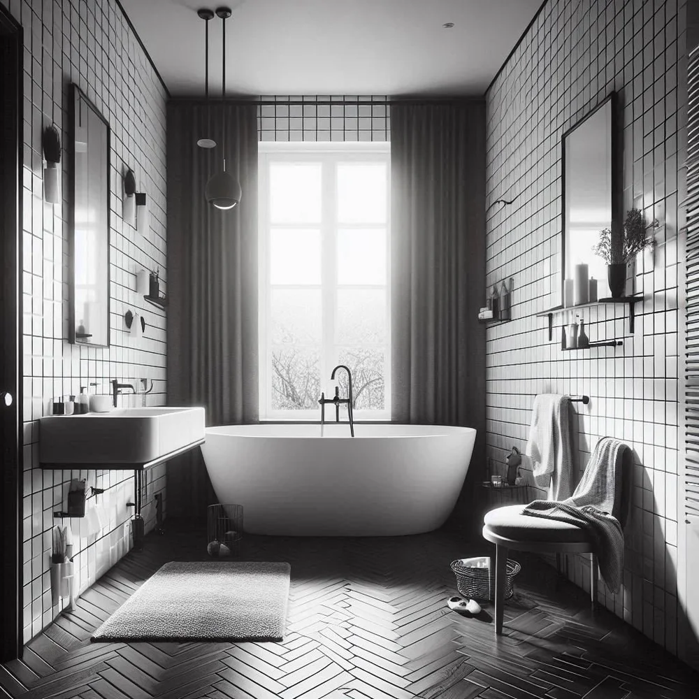 15 Black, White, and Grey Bathroom Ideas for Sleek Style