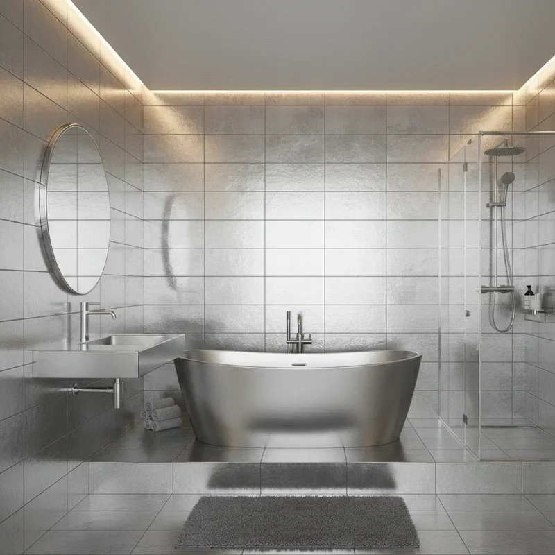 Silver Bathroom Ideas