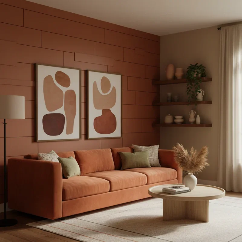 Burnt Orange Living Room Ideas