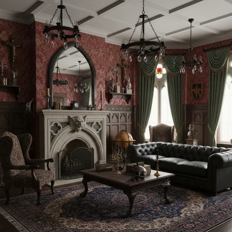 Victorian Gothic Living Room Ideas