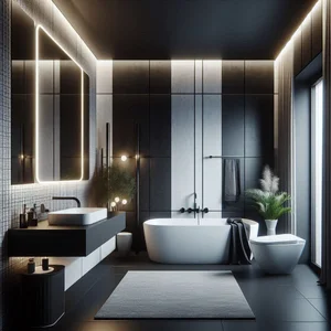 15 Black, White, and Grey Bathroom Ideas for Sleek Style
