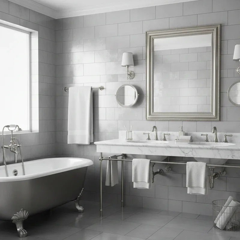 Silver Bathroom Ideas