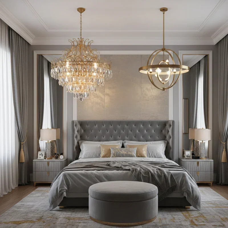 Grey and Gold Bedroom Ideas