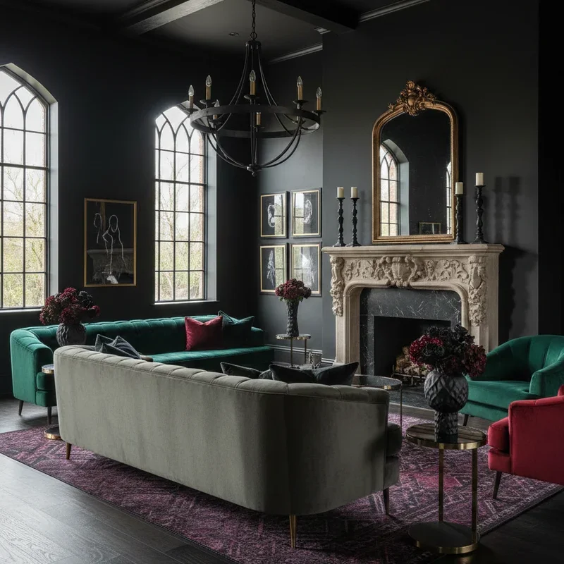 Modern Gothic Living Room Ideas