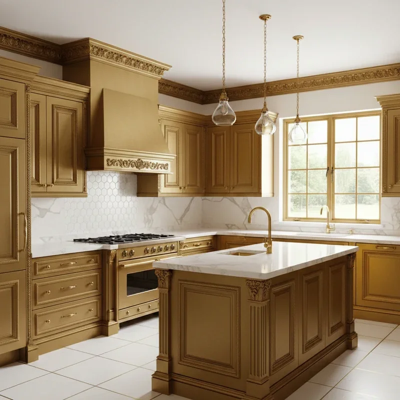 Gold Kitchen Ideas