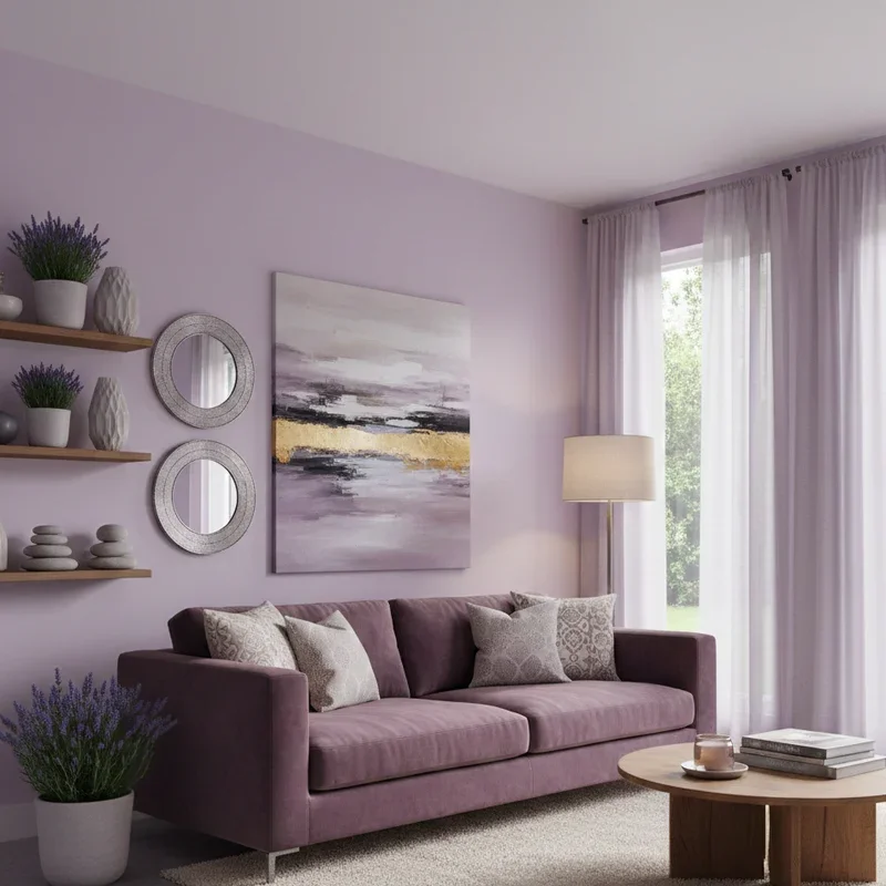 Lavender Living Room Ideas