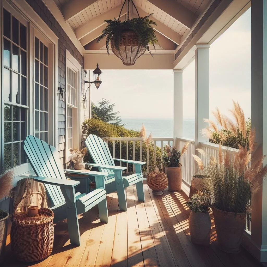 Coastal Porch Vibes: Adirondack Chairs and More