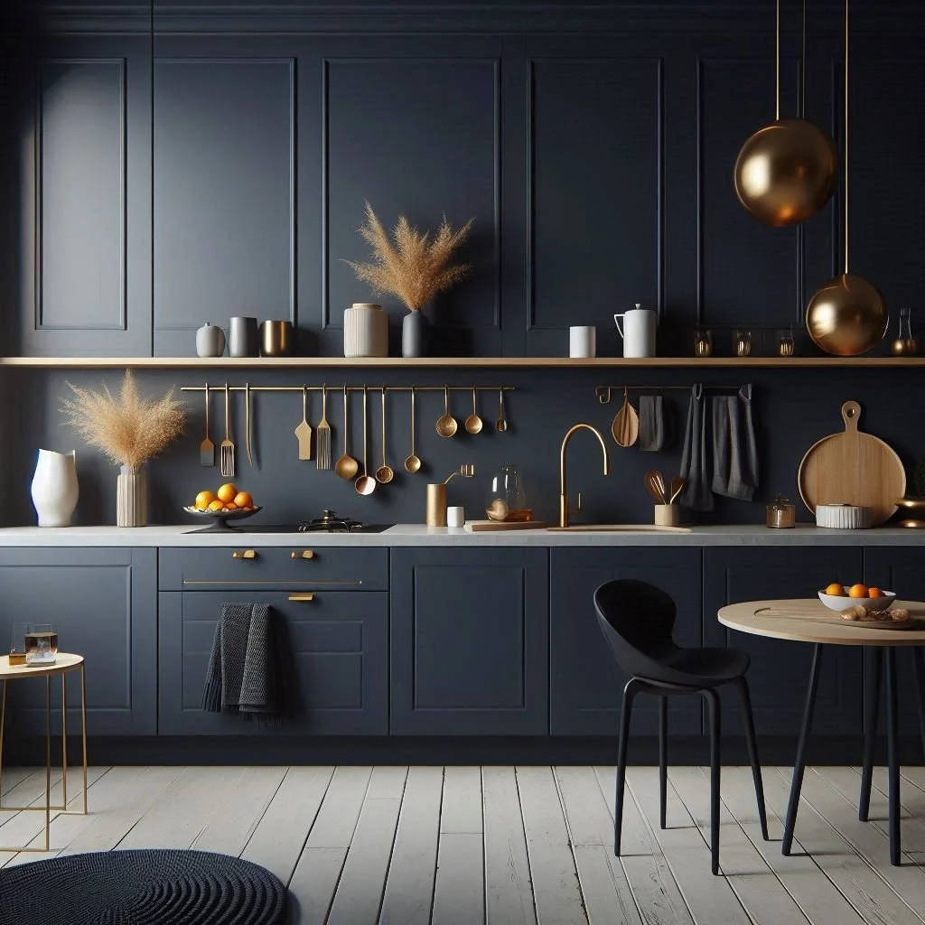 Navy Blue Kitchen