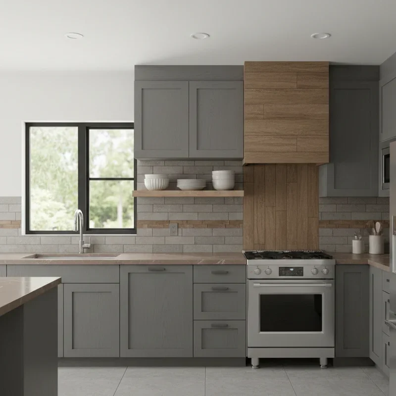 Grey and Brown Kitchen Ideas