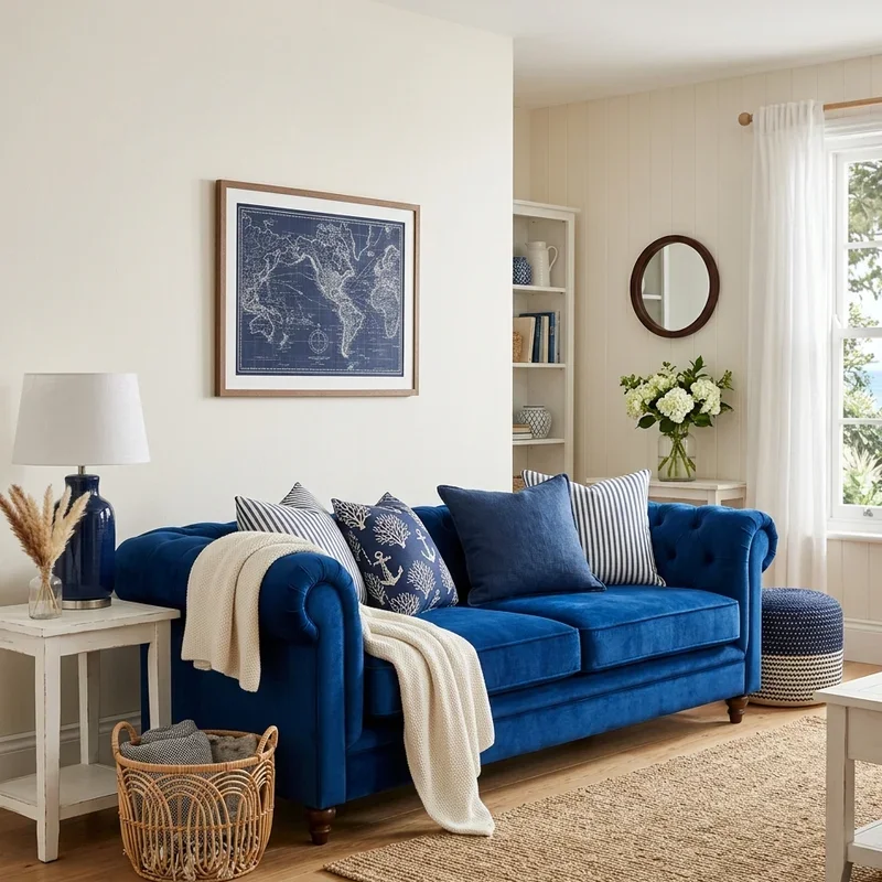 Royal Blue Couch Living Room Ideas
