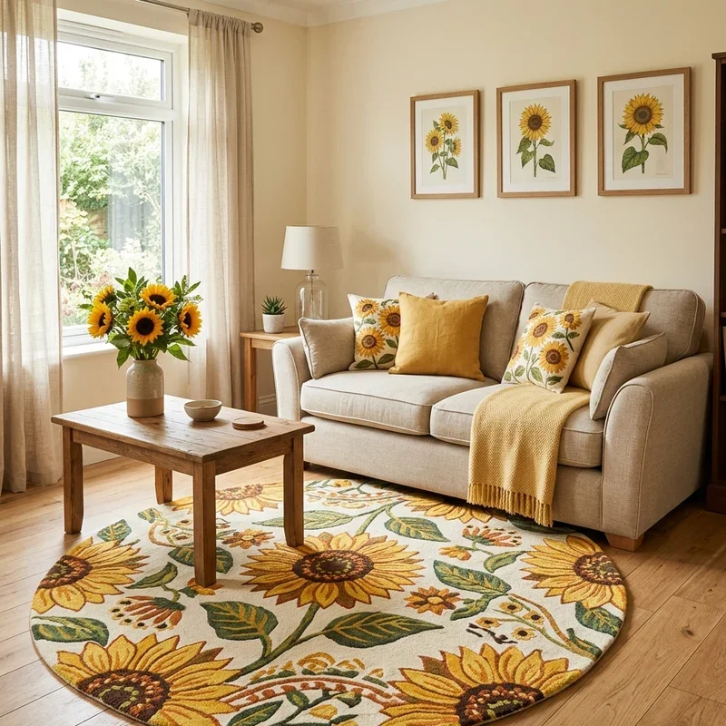 Sunflower Living Room Ideas