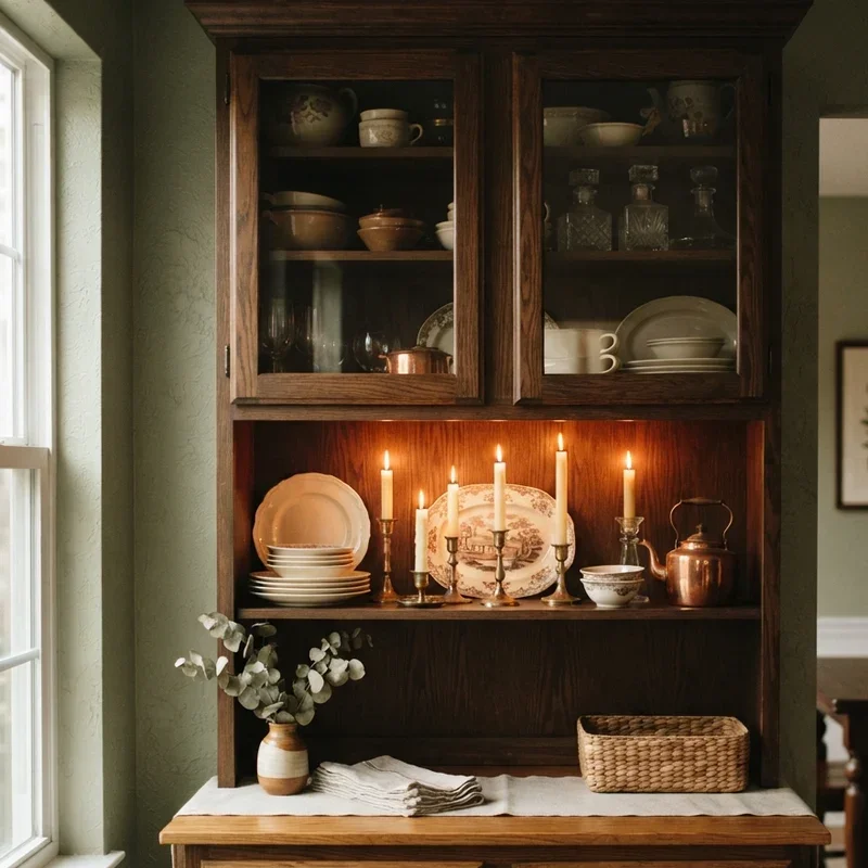 Dining Room Hutch Decor Ideas