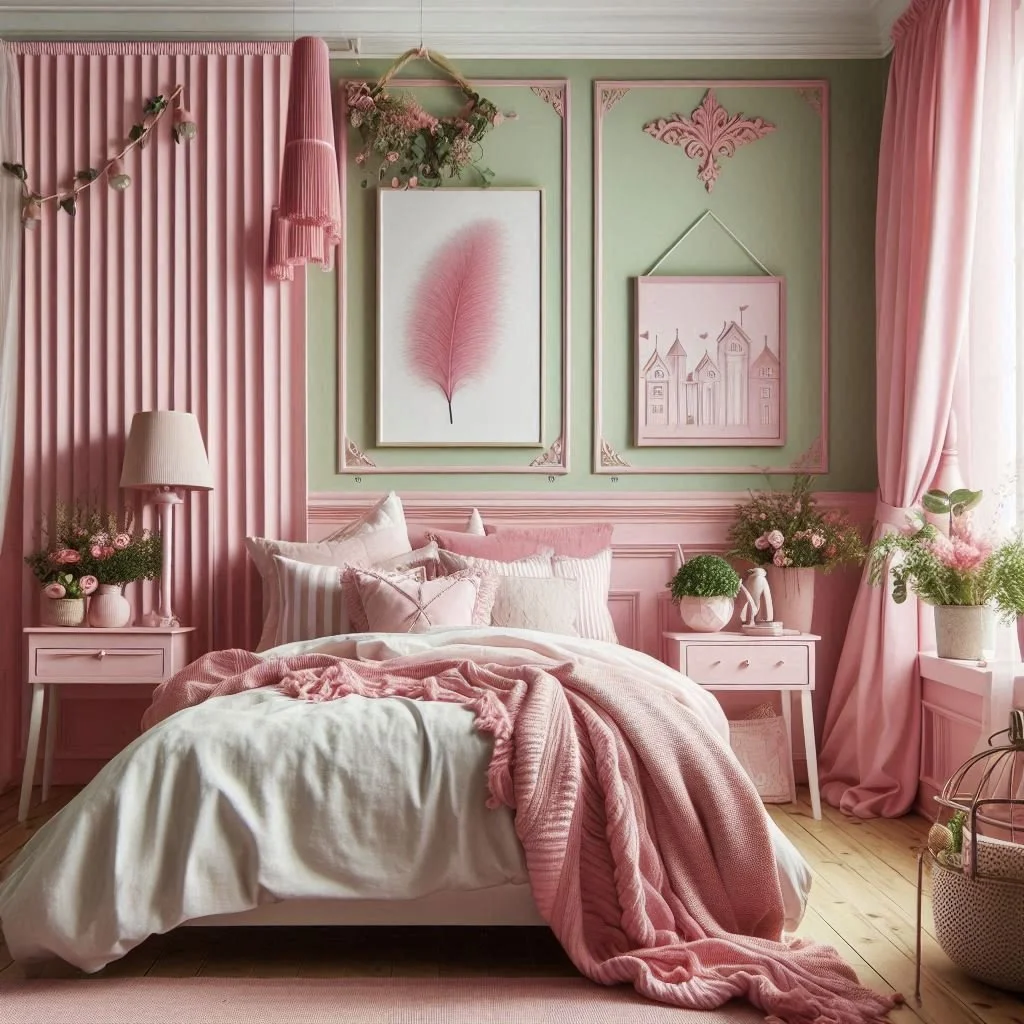 15 Pink and Green Bedroom Ideas for Fresh Style