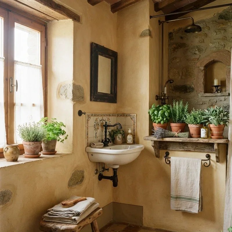 Small Tuscan Bathroom Ideas