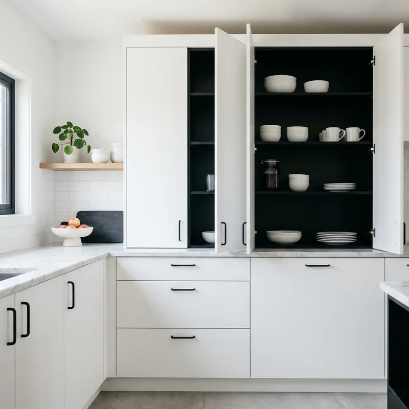 Black and White Kitchen Cabinet Ideas