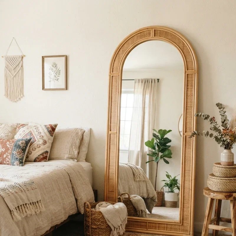 Bedroom Floor Mirror Decorating Ideas