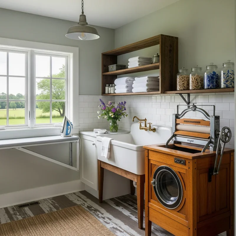 15 Farmhouse Laundry Room Ideas to Inspire You